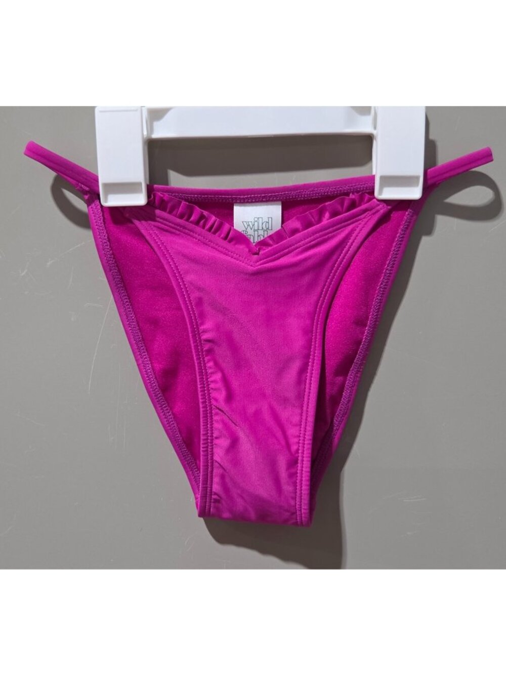 Wild Fable Dark Pink Low Rise & High Leg Cheeky Bikini Swim Bottom -- Size XXS